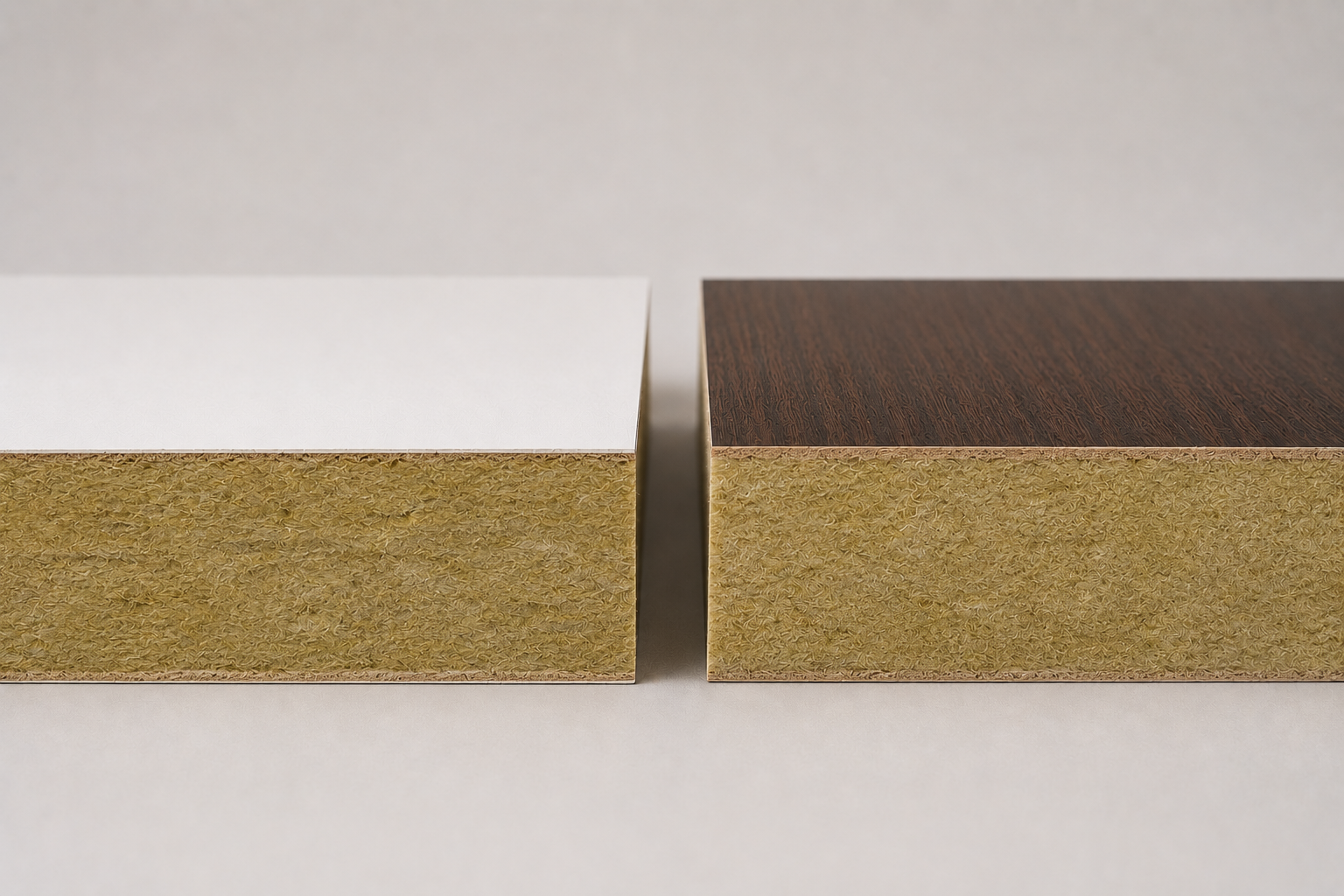 Rock wool core
