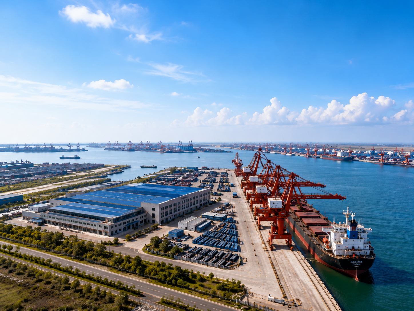 Factory to Port Logistics -- 4km direct route