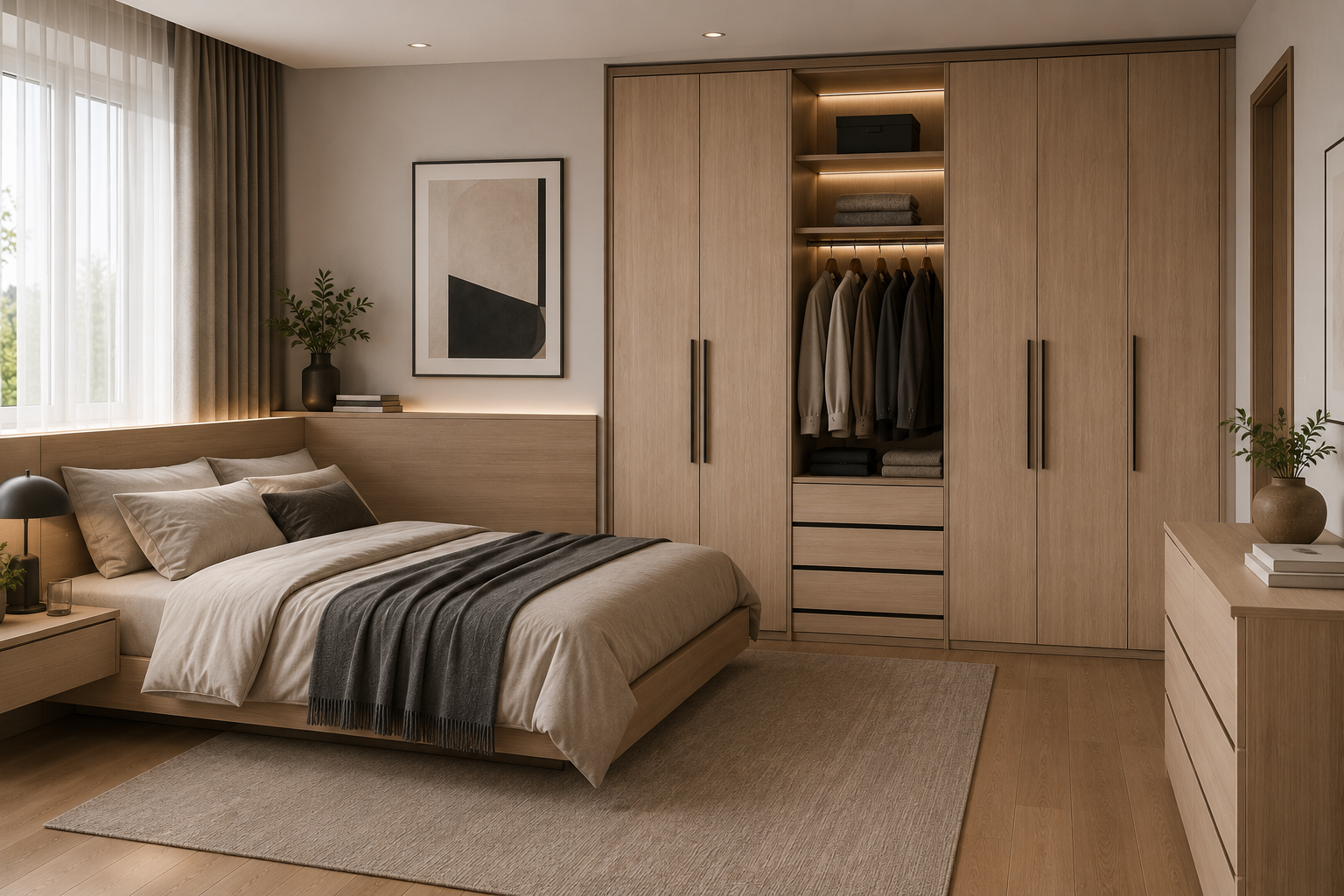 Bedroom furniture panels