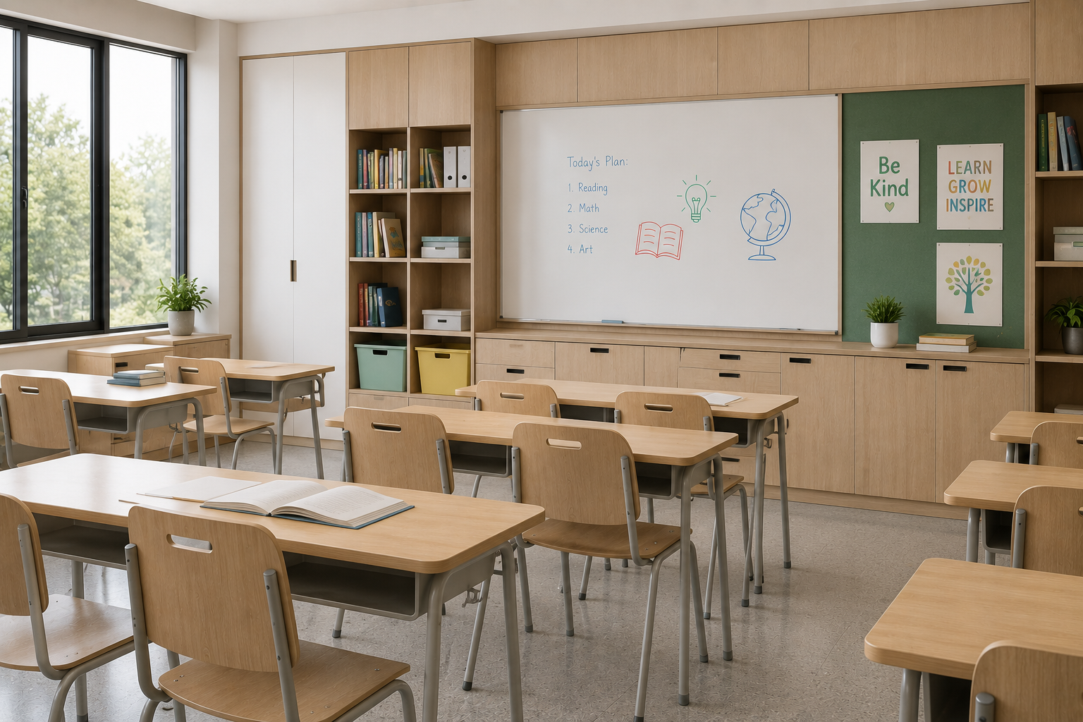 School furniture panels